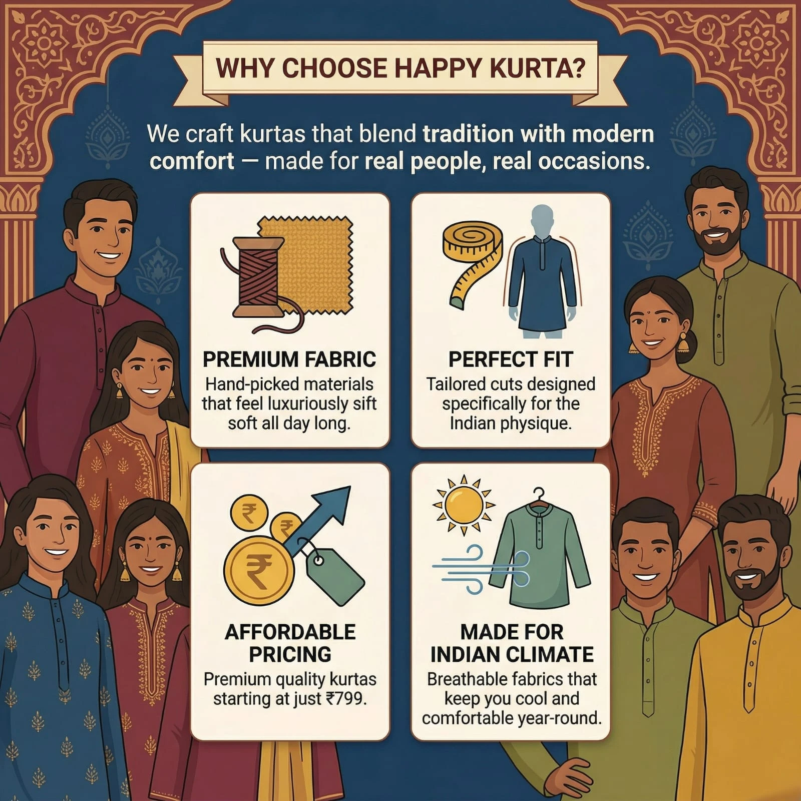 Why Choose Happy Kurta Men's Wear